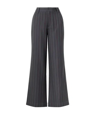 The Elder Statesman Striped Wool And Cashmere-blend Twill Pants In Multi