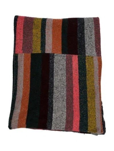 Pre-owned The Elder Statesman Super Soft Cashmere Blanket In Multicolor