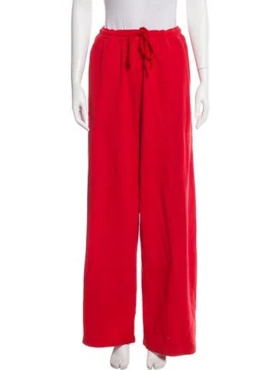 Pre-owned The Elder Statesman Sweatpants In Red