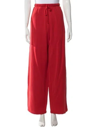 Pre-owned The Elder Statesman Sweatpants In Red