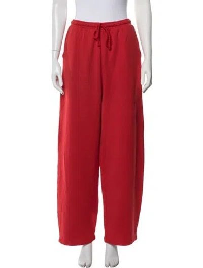 Pre-owned The Elder Statesman Sweatpants W/ Tags In Red