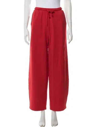 Pre-owned The Elder Statesman Sweatpants W/ Tags In Red