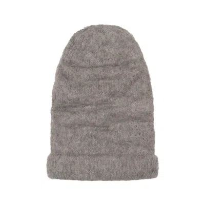 Pre-owned The Elder Statesman Thistle Lenny Beanie 'light Heather Grey' | Men's Size Onesize In Gray
