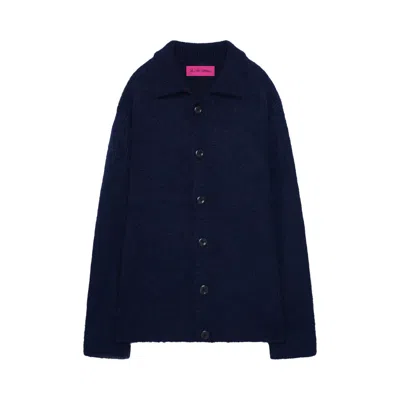 Pre-owned The Elder Statesman Thistle Overshirt 'twilight' | Black | Men's Size L