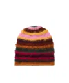 The Elder Statesman Thistle Pacific Striped Alpaca Wool Blend Knit Cap In Multi