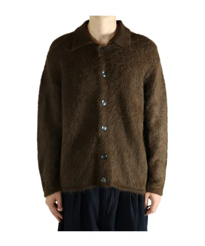THE ELDER STATESMAN THISTLE SPREAD-COLLAR SHIRT