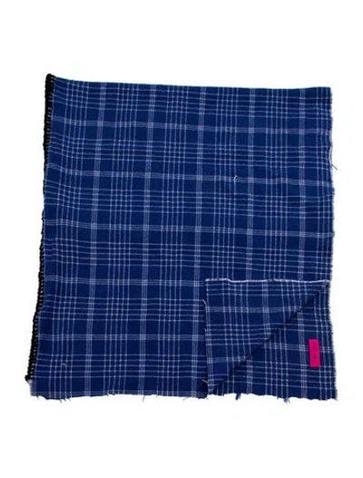 Pre-owned The Elder Statesman Throw Blanket In Black