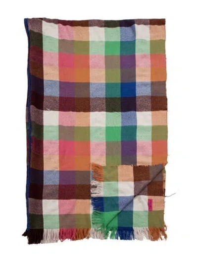 Pre-owned The Elder Statesman Throw Blanket In Multi