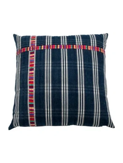 Pre-owned The Elder Statesman Throw Pillow In Blue