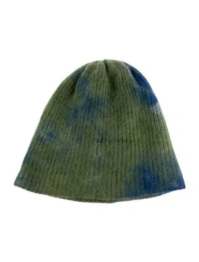 Pre-owned The Elder Statesman Tie Dye Cashmere Beanie In Multi
