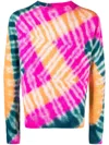 The Elder Statesman Tie Dye-pattern Cashmere Jumper In Pink