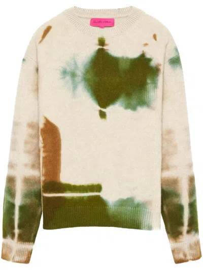 The Elder Statesman Tie Dye-pattern Sweater In Neutrals
