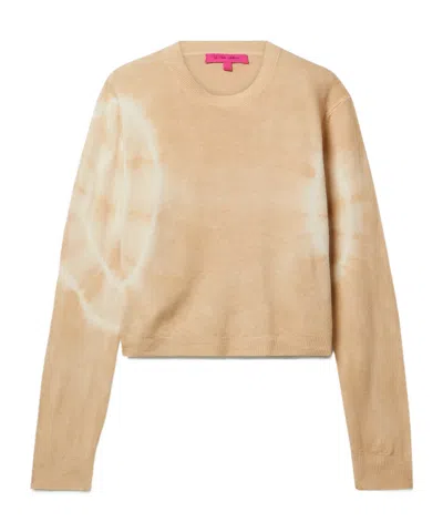 The Elder Statesman Tie-dye Long-sleeve Sweater In Brown