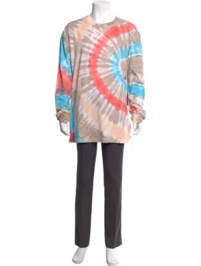Pre-owned The Elder Statesman Tie-dye Print Crew Neck Pullover In Multi