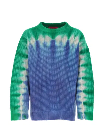 The Elder Statesman Tie-dye Sweater In Black