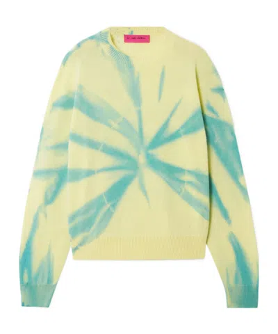 The Elder Statesman Tie-dyed Cashmere Sweater In Yellow