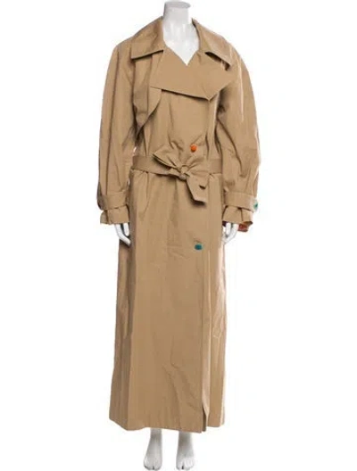Pre-owned The Elder Statesman Trench Coat In Neutral