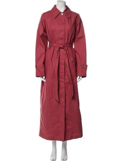 Pre-owned The Elder Statesman Trench Coat In Pink