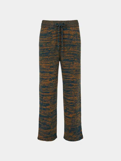The Elder Statesman Twisted Cashmere Sweatpants Size: Xl  Abask Luxury Gift In Blue