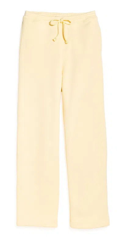 The Elder Statesman Unisex Coast Sweatpants Butter In Yellow