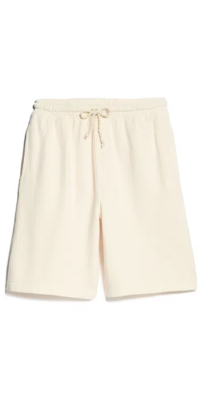 The Elder Statesman Unisex Daily Shorts Ecru In Neutral