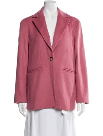 Pre-owned The Elder Statesman Virgin Wool Blazer In Pink