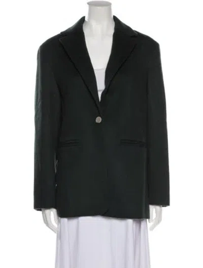 Pre-owned The Elder Statesman Virgin Wool Blazer W/ Tags In Green