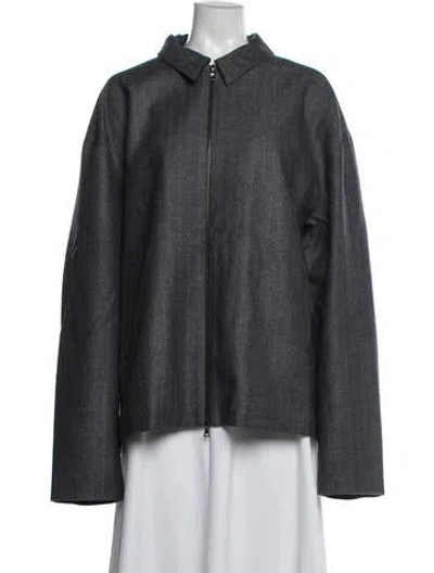 Pre-owned The Elder Statesman Virgin Wool Jacket W/ Tags In Grey