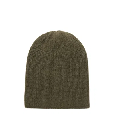 The Elder Statesman Watchman Ribbed Cashmere Beanie In Green