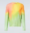 The Elder Statesman Wave Aura Cashmere Sweater In Multicoloured