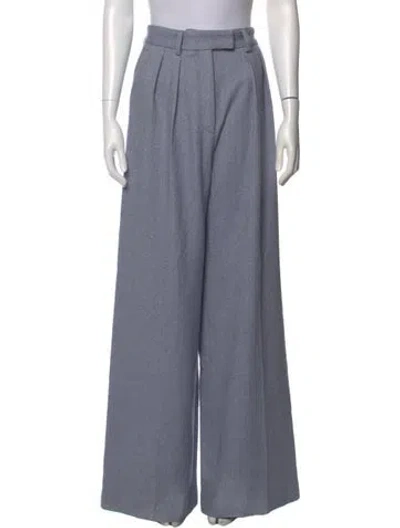 Pre-owned The Elder Statesman Wide Leg Pants In Gray