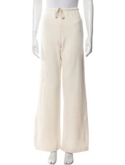 Pre-owned The Elder Statesman Wide Leg Pants In Neutral