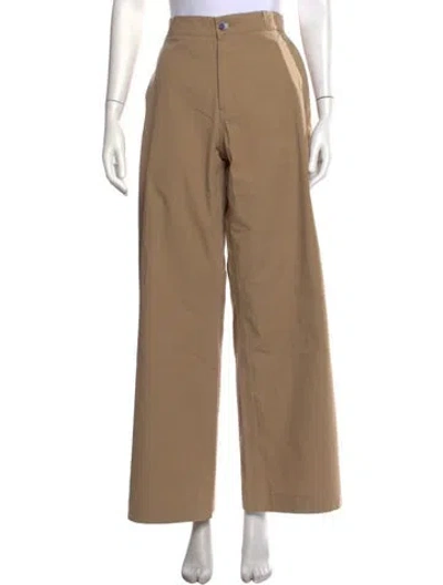 Pre-owned The Elder Statesman Wide Leg Pants In Neutrals
