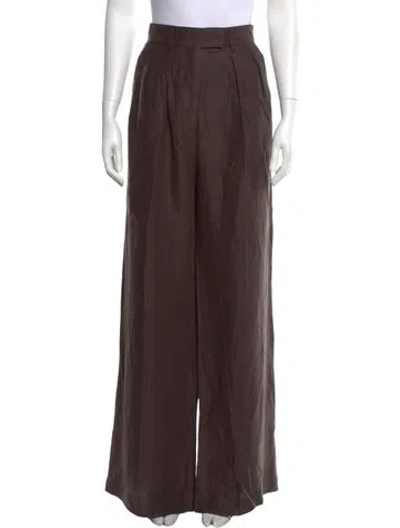 Pre-owned The Elder Statesman Wide Leg Pants W/ Tags In Brown