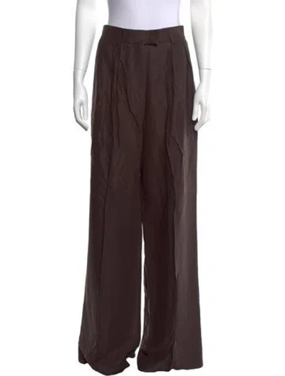 Pre-owned The Elder Statesman Wide Leg Pants W/ Tags In Brown
