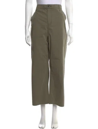Pre-owned The Elder Statesman Wide Leg Pants W/ Tags In Green