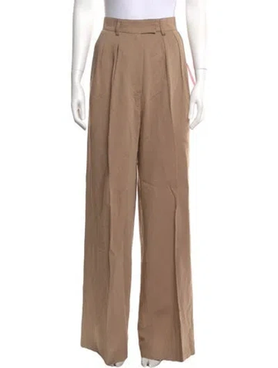 Pre-owned The Elder Statesman Wide Leg Pants W/ Tags In Neutral