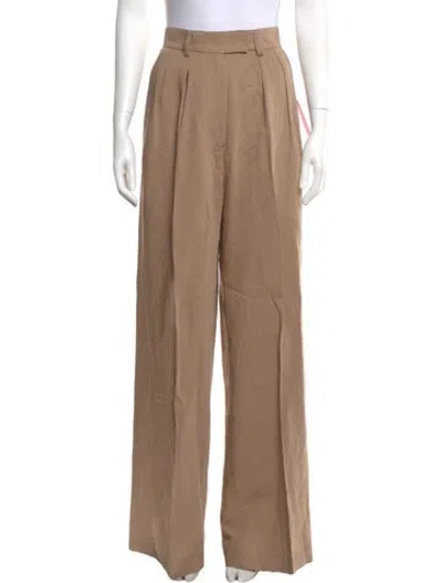 Pre-owned The Elder Statesman Wide Leg Pants W/ Tags In Neutral