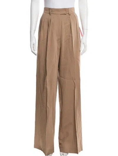 Pre-owned The Elder Statesman Wide Leg Pants W/ Tags In Neutral