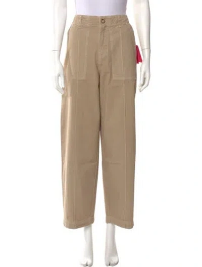 Pre-owned The Elder Statesman Wide Leg Pants W/ Tags In Neutral