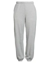 The Elder Statesman Woman Pants Grey Size L Cotton, Elastane In Gray
