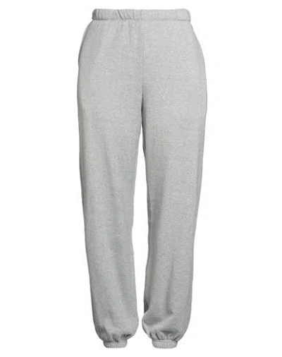 The Elder Statesman Woman Pants Grey Size L Cotton, Elastane In Gray