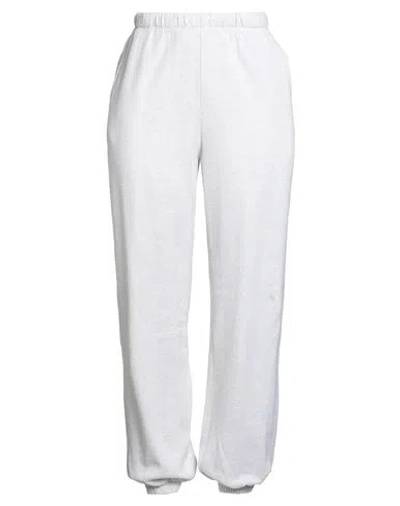The Elder Statesman Woman Pants Light Grey Size L Cotton, Elastane In Gray