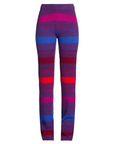 The Elder Statesman Woman Pants Purple Size S Merino Wool, Cashmere