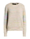 The Elder Statesman Woman Sweater Light Green Size M Cashmere In Gray