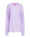 The Elder Statesman Woman Sweater Lilac Size S Cashmere, Cotton