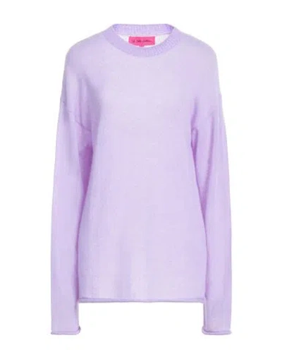 The Elder Statesman Woman Sweater Lilac Size S Cashmere, Cotton