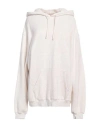 The Elder Statesman Woman Sweatshirt Beige Size L Cotton, Cashmere