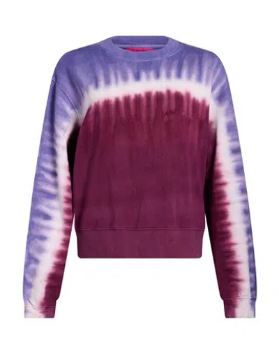 The Elder Statesman Woman Sweatshirt Mauve Size M Cotton, Cashmere In Purple