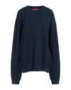 The Elder Statesman Woman Sweatshirt Navy Size L Cotton, Cashmere